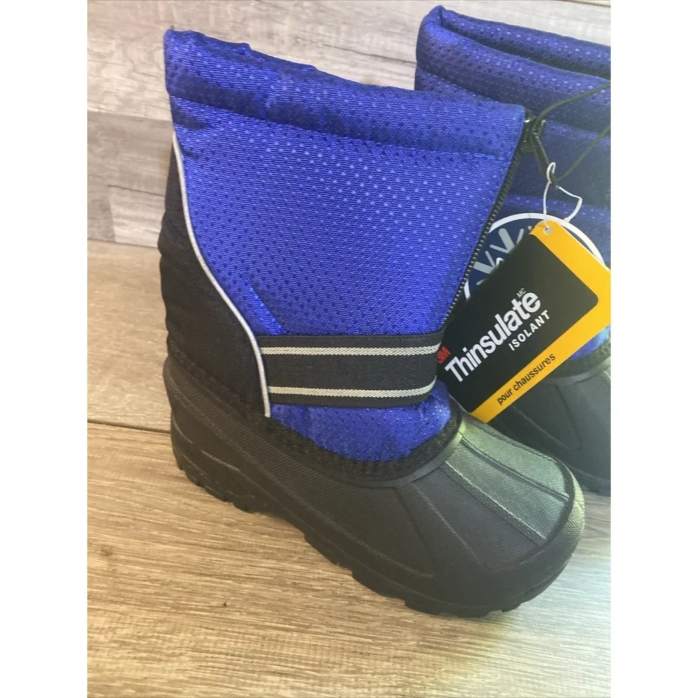 Falls Creek Youth‎ Blue/Black Snow Boots Sz11